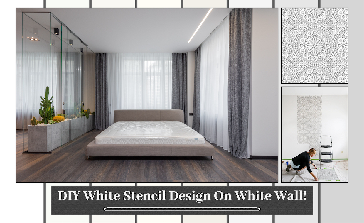 Interiors & DIY Stencils in White and its Shades