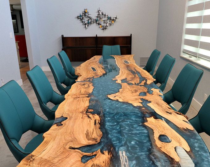 Wood art table decor